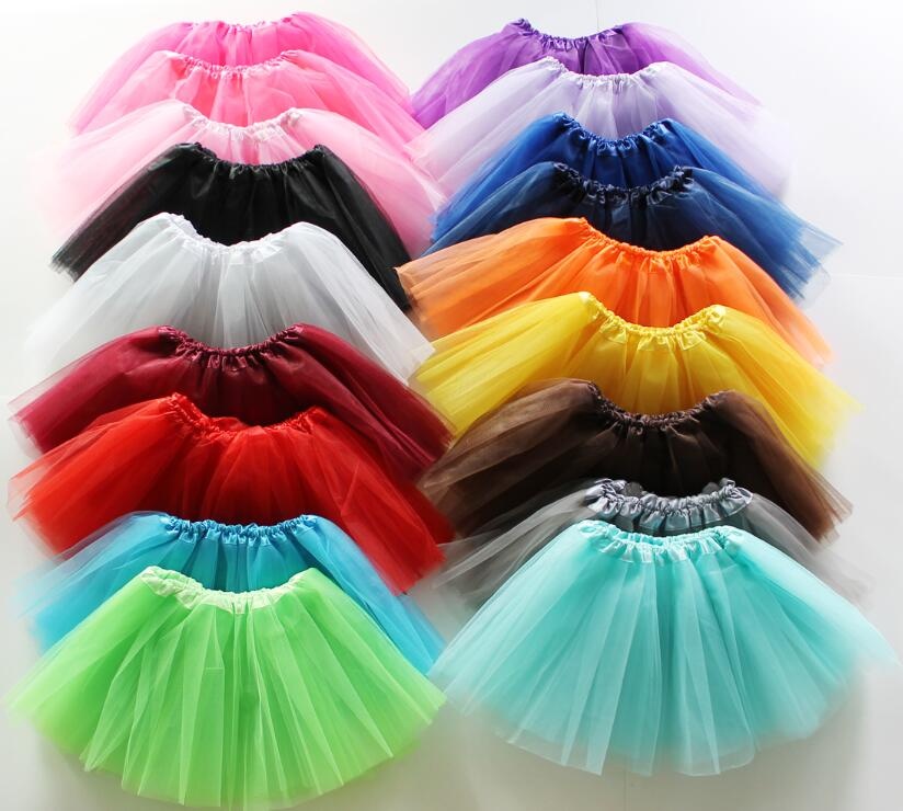 Girls Three Layers Organza Tutu Skirts