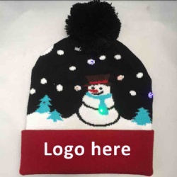 Knitted Beanie Christmas/Party Hat Cap with Led Flash Light