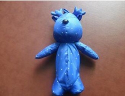 manual five fold cartoon animals umbrella