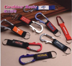 Laser Engraved Carabiner Custom Trim Key Fob