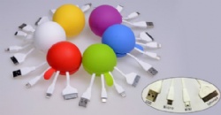 Round Type 3 in 1 USB Data Packet Line
