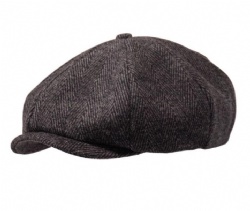 Custom Herringbone Newsboy Cap/ British Painter Cap