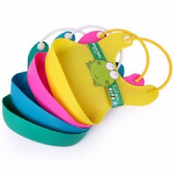 Adjustable Flexible Washable Silicone Infant Bibs