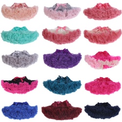 Girls Tutu Costume Shimmer Petticoat Princess Multi-layer Puff Skirt