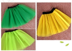 Children Dress Up Clothes 3-layered Tulle Tutu Skirt