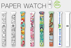 Paper watch, DIY or with customized logo