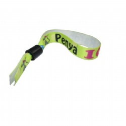 Woven Wristband with Locking Ball