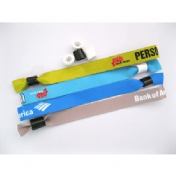 Woven Wristband With Locking Ball