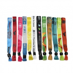 Woven Wristband with Sliding Ball